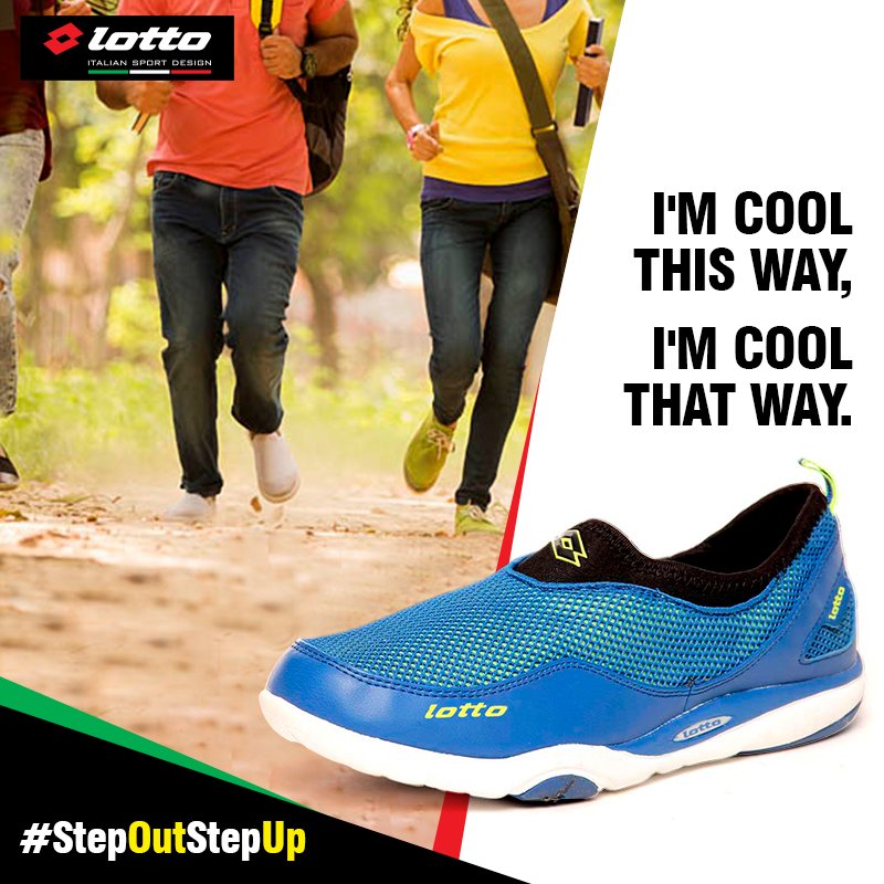 LottoSportIndia's tweet image. Haven't u stepped out yet? Want to look cooler this summer? Carry these awe-inspiring pair of slip-on by #Lotto &amp;amp; step out. 
#StepOutStepUp