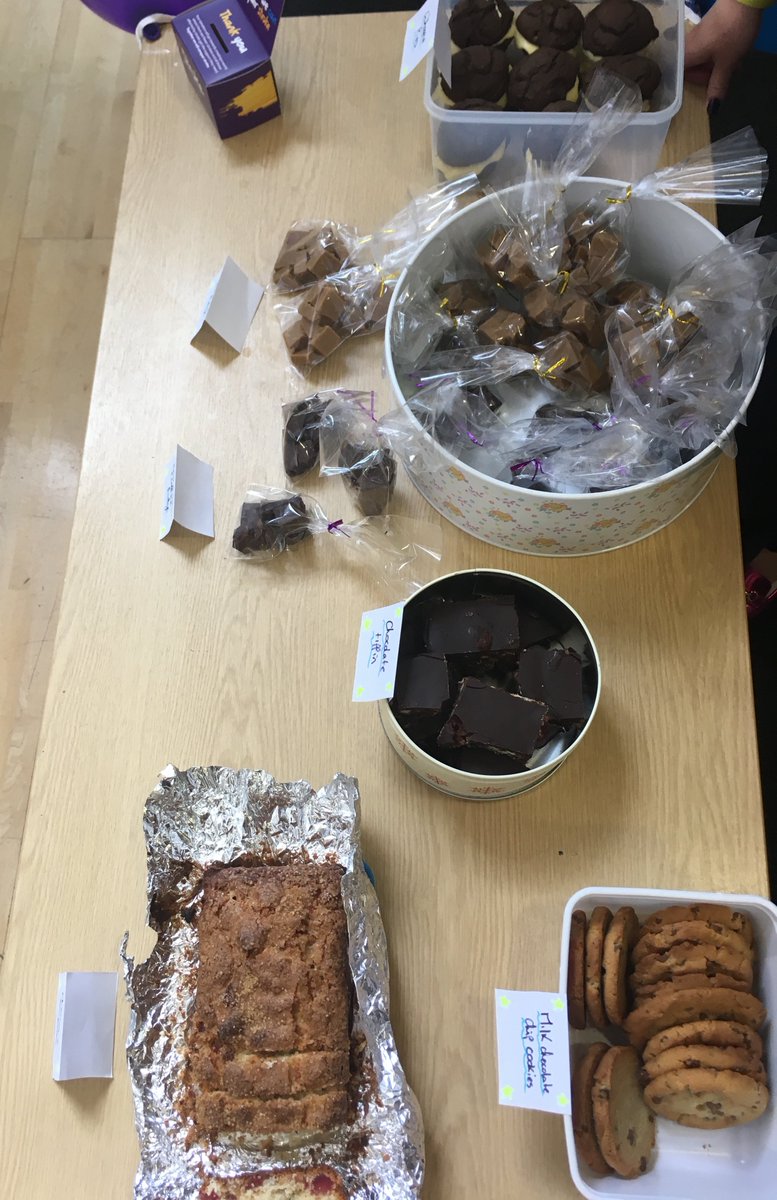 Here’s a sample of some of the delights the Trial Team have on sale in <a href="/MedicineUoN/">Uni of Nottingham School of Medicine #WeAreUoN</a> #ClinicalSciences for #MakeMayPurple and <a href="/TheStrokeAssoc/">Stroke Association</a>