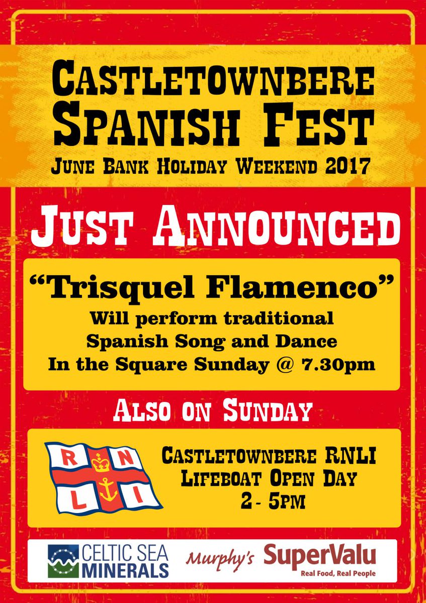 CastletownCDA's tweet photo. The good things keep coming!! #SpanishFest17  @RNLI @CastletownRNLI https://t.co/Hp9UAaiH7Z
