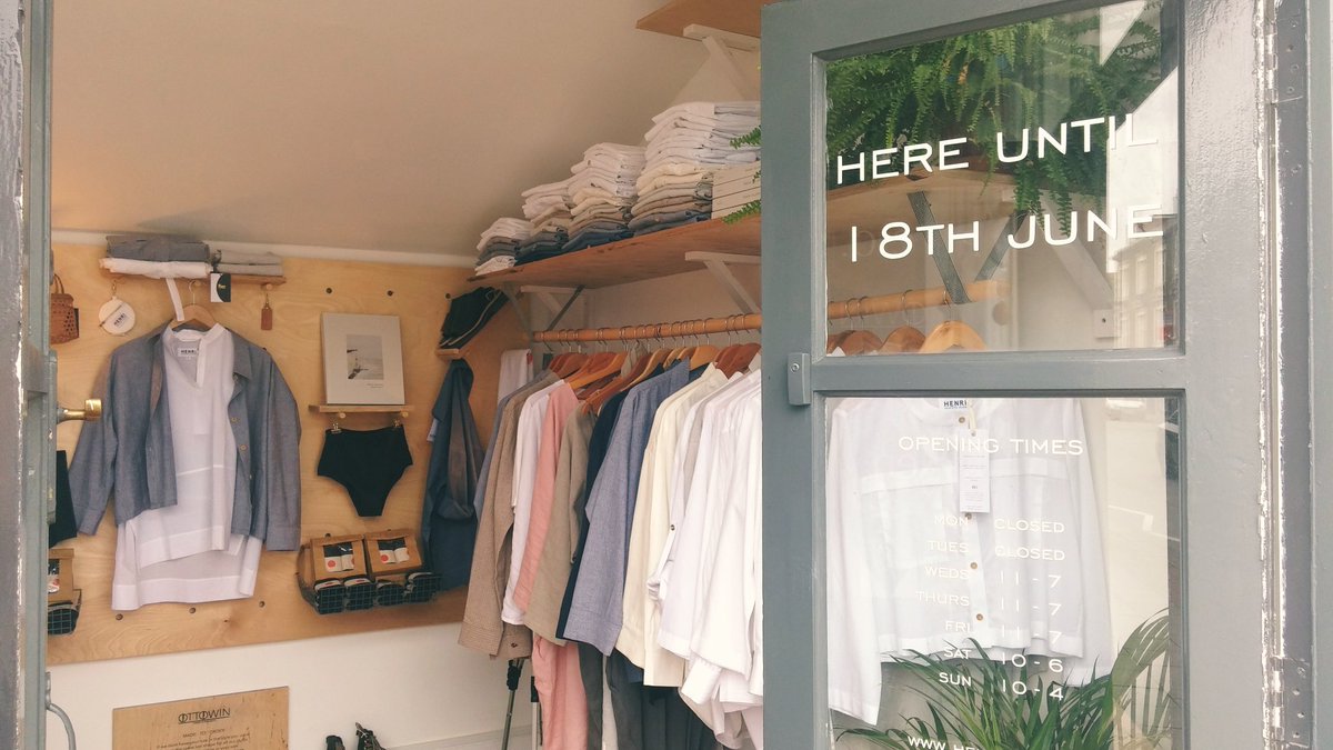 We visited the Henri #popup store in #Hackneyroad and fell in love with the inspiring brands included​. #sustainablefashion get-together ❤