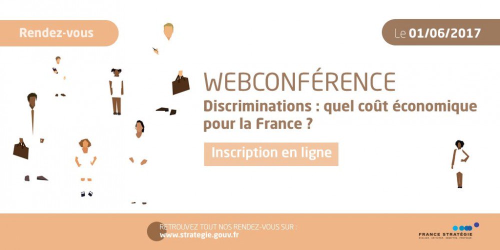 Demain, vidéo conférence #Discriminations à l’#emploi : quel #coût économique pour la #France? @Strategie_Gouv ardis-recherche.fr/fr/activites/
