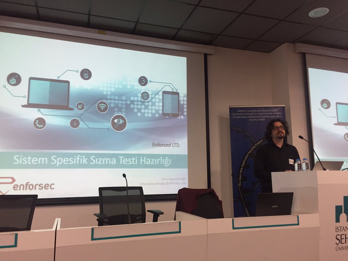 OWASP Türkiye (@owasptr) on Twitter photo .<a href="/onurkarasalih/">Onur Karasalihoğlu</a> "Sistem Spesifik Sızma Testi Hazırlığı" sunumunu gerçekleştiriyor. #appsectr17 .<a href="/onurkarasalih/">Onur Karasalihoğlu</a> "Sistem Spesifik Sızma Testi Hazırlığı" sunumunu gerçekleştiriyor. #appsectr17