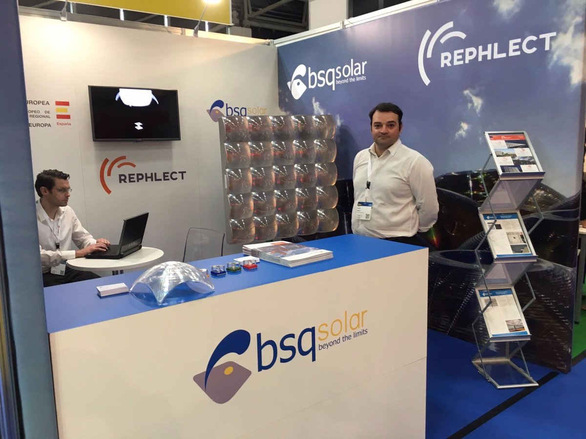 rephlect_solar's tweet photo. @H2020SME @rephlect_solar day1 @Intersolar. All's up &amp; running! Founded 26 yrs. ago, it is the most important platform in the solar industry https://t.co/bXaOdqoa1h