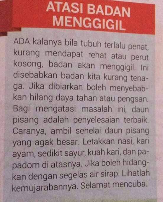 MsuConfessss's tweet photo. Ubat jika terkena badan menggigil ketika puasa https://t.co/jost9tv9oF