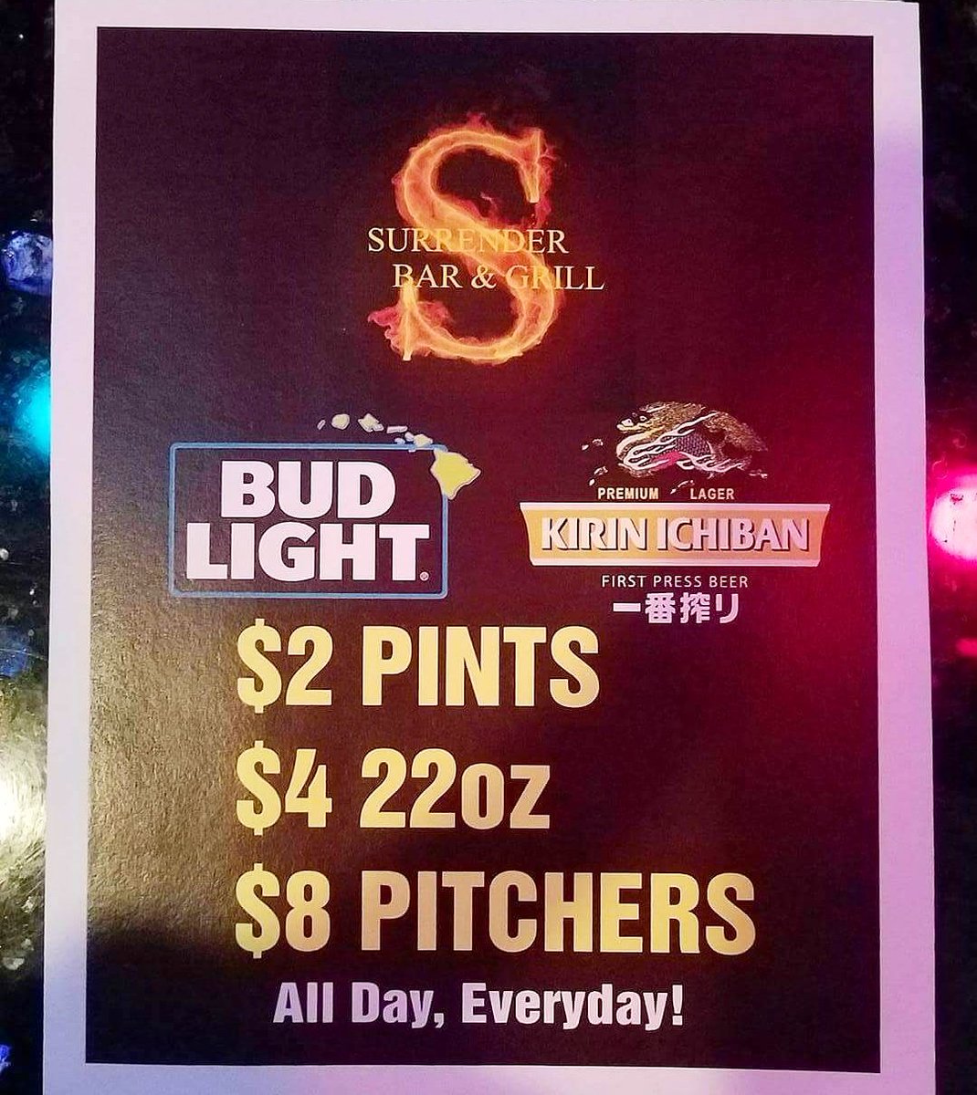 surrenderbar's tweet photo. Happy hour is all day, everyday at #SurrenderHi 🙌 https://t.co/orqxH6uVOj