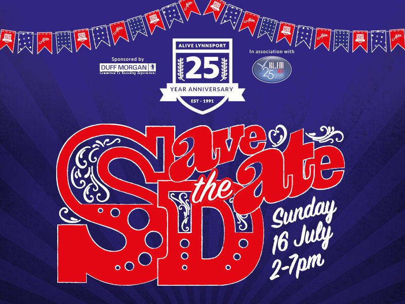 Save the Date - Join us for our 25th Anniversary Finale, Sunday 16 July