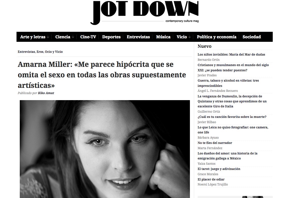 Amarna Miller On Twitter Definitivamente Mi Entrevista En