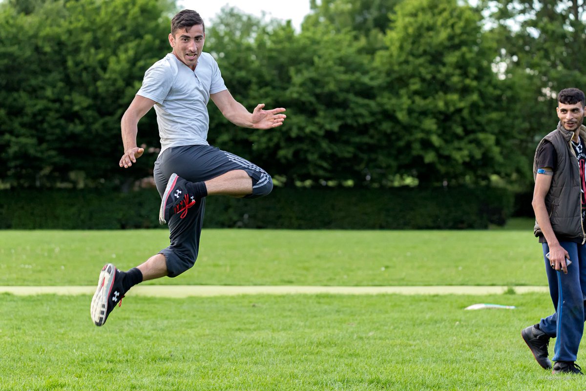 explore_sutton's tweet image. We bumped into these fantastic guys enjoying a warm #Sutton evening in Rosehill recreation ground, playing #cricket #AFGCricketClub