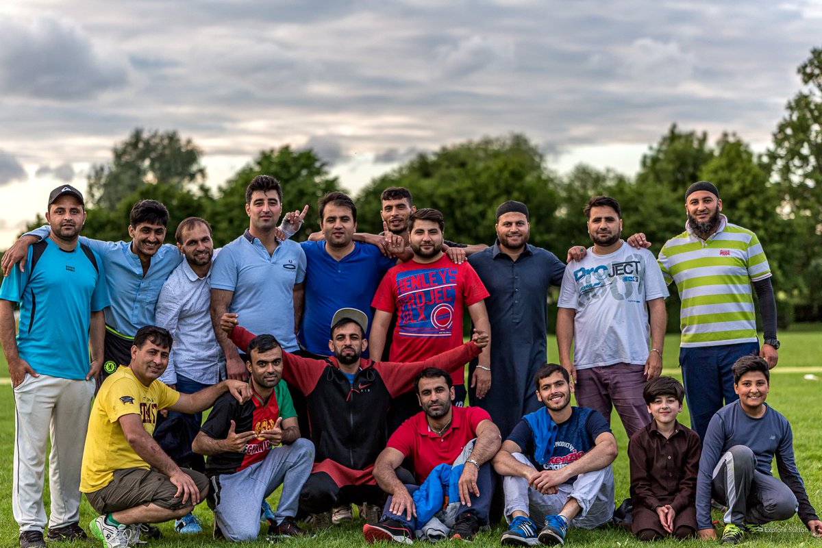 explore_sutton's tweet image. We bumped into these fantastic guys enjoying a warm #Sutton evening in Rosehill recreation ground, playing #cricket #AFGCricketClub