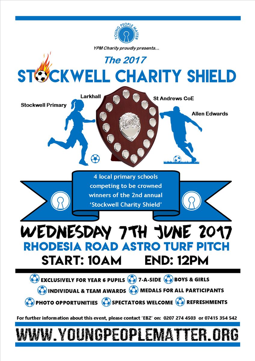 YPMCharity's tweet photo. Only 1 week to go until engraving rights are once again up for grabs. β½οΈπ₯π₯π₯ #StockwellCharityShield2017 #YPM10
https://t.co/bAq9wOiq0R https://t.co/nohlpXAAbx