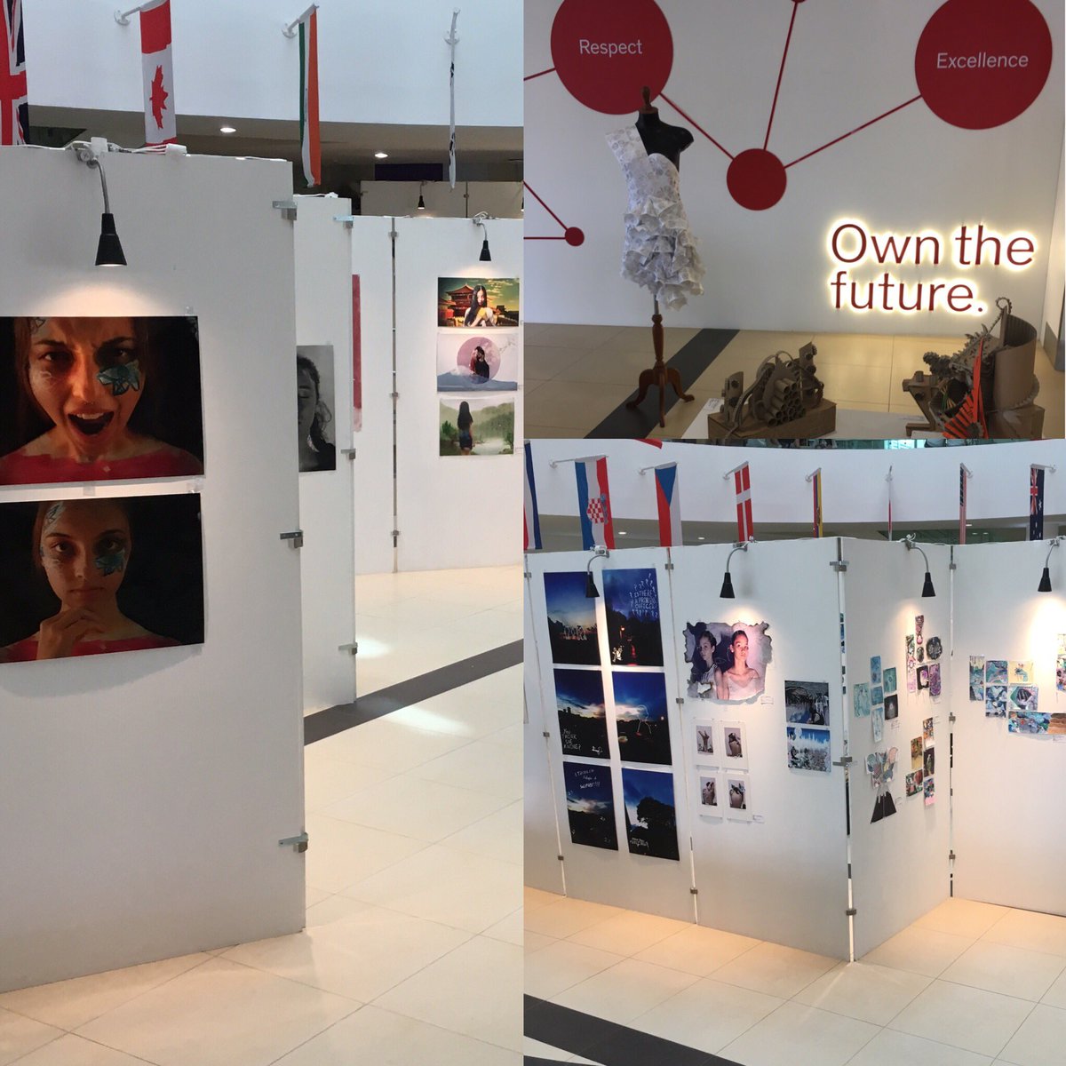 GRadojkovich's tweet image. Celebrating our students&apos; awesome art today. More to come at the night of MADness!! (music art drama) @CISsingapore #edchat #CISAlpha #art