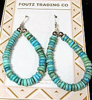 NativePawn's tweet image. Beautiful #vintagejewelry #turquoise #Earrings For Sale on $30.00 on NativePawn.com #DangleEarrings #bohoearrings #Southwestern