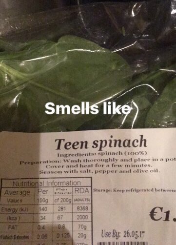Kylee86's tweet photo. Rocking out to spinach #salad #spinach #nirvana https://t.co/XT4lxH75ok
