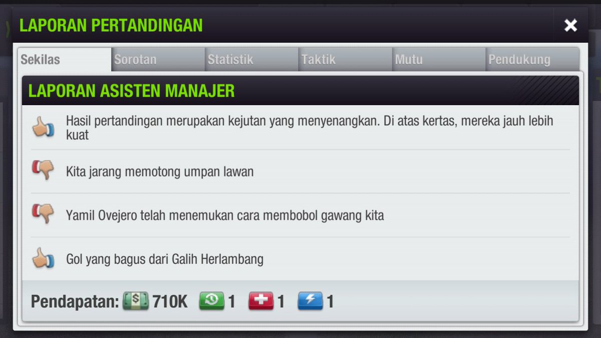 HilagFC's tweet photo. Hasil Leg Ke-1 Cup Top Eleven babak ke-32 Besar

Garuda FC 1:1 @HilagFC 

#HFC #TopEleven #TopElevenIndo https://t.co/eUuANVedDs
