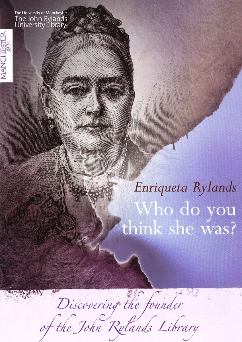 TraffordArchive's tweet photo. #OTD 1843 the birth of the remarkable Enriqueta #Rylands - a fascinating booklet &amp; a sample of her handwriting - both at #LocalStudies https://t.co/9thlhPR6aV