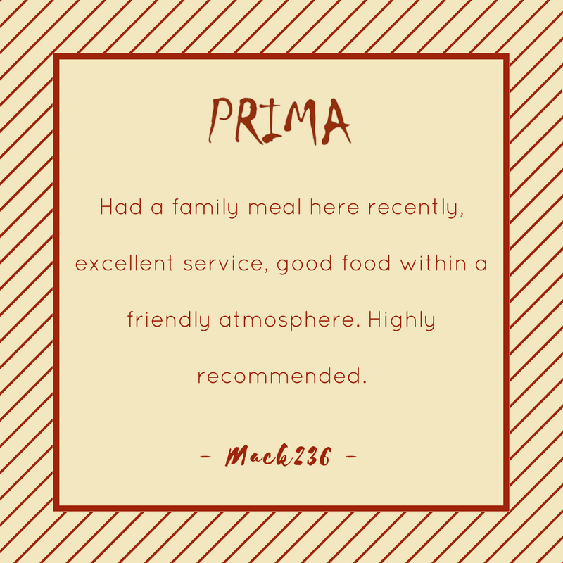 PrimaBar's tweet photo. Don't just take @Mack236's word for it - pop in and experience it for yourself this Wednesday! #Prima https://t.co/FE1wpmxJxz
