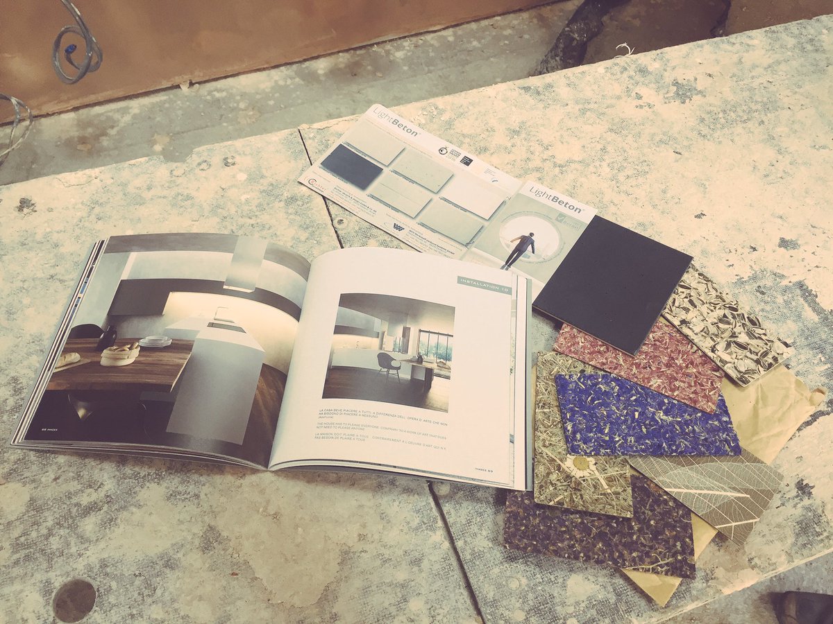 Working on the kitchen design this morning with #gorycucine kitchens. Some really exciting combinations of colours/textures being discussed👌
