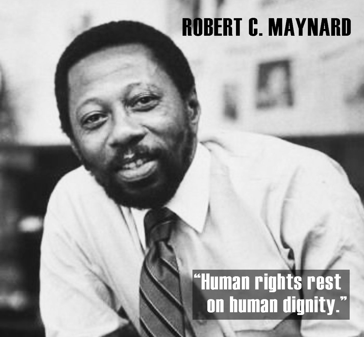 Showsetpro's tweet photo. #RobertCMaynard, 1983 became the 1st Black American to own & publish a major daily newspaper ("Tribune" in California). #Showsetproductions https://t.co/qbFx7vG4Tw