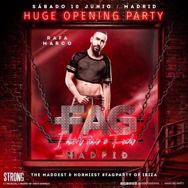 1 pic. Gran opening día 10 de junio! En Strong Madrid! https://t.co/T0I6GRwm8u