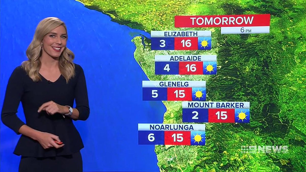 Weather: adelaide can expect a sunny day tomorrow, with a top of 16°c ...