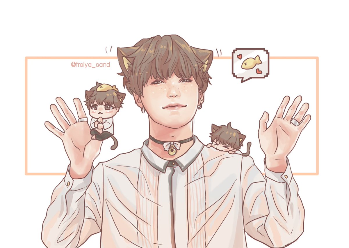 freiya_sand's tweet photo. 야옹 야옹 Yoongi is hungry (^≗ω≗^)
📷@mischievous0309 https://t.co/X2Sgan1sfa