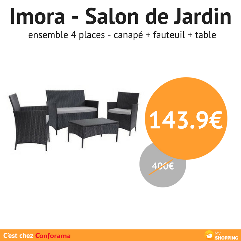 MyShopping7's tweet photo. ⚠️ #Promo jardin! @Conforama 
Le salon de jardin #Imora à 143.9€ au lieu de 400€ 🌼☘
Ici: ➡️https://t.co/fnuyhY3rsk⬅️
#ete #bonplan https://t.co/g8BXBd4fPH