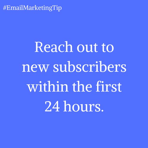 A Golden rule of #emailmarketing is to let users know how valuable they are and hence take advantage of the opportunity for new sign ups.