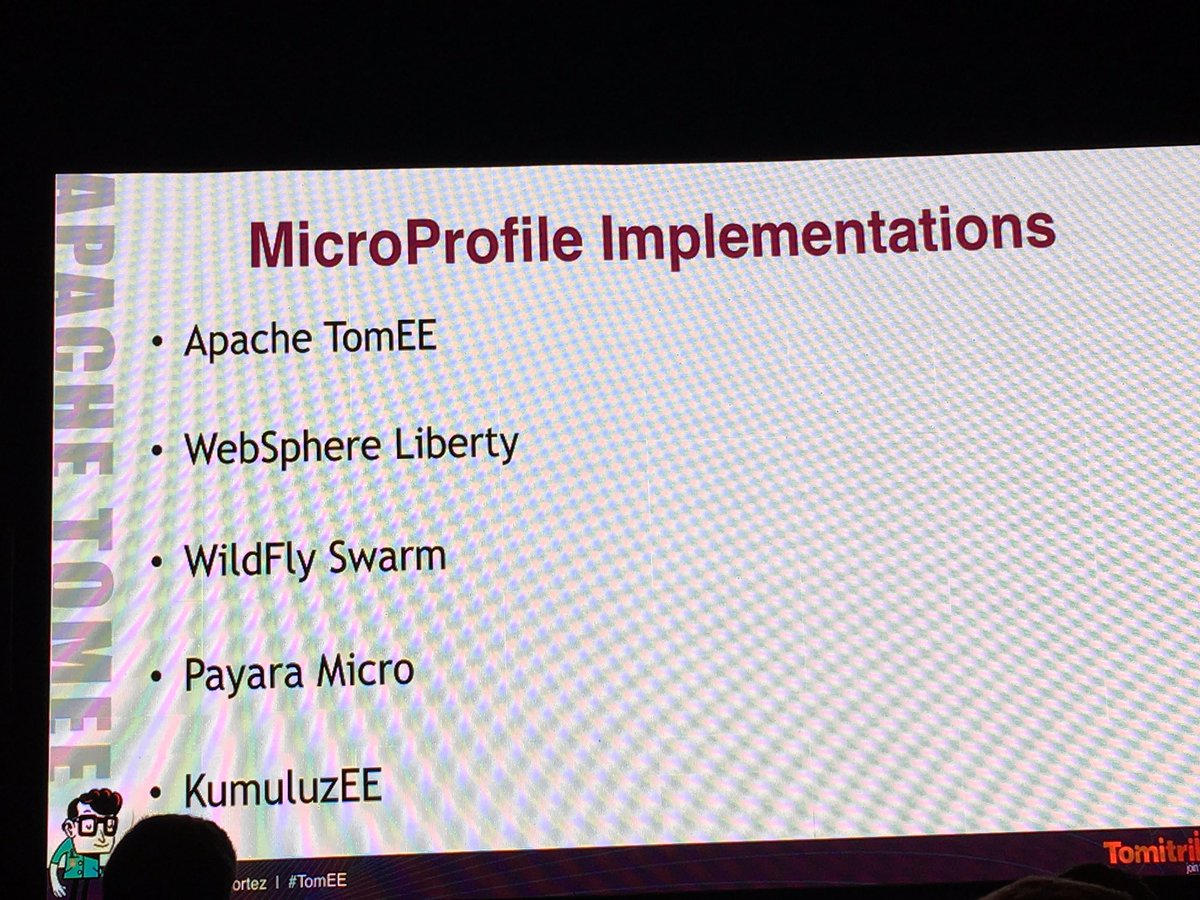 vladopavlov's tweet image. Here&apos;s @radcortez at #jPrime2017 on clustering #MicroProfile apps using @cdispec and #JCache