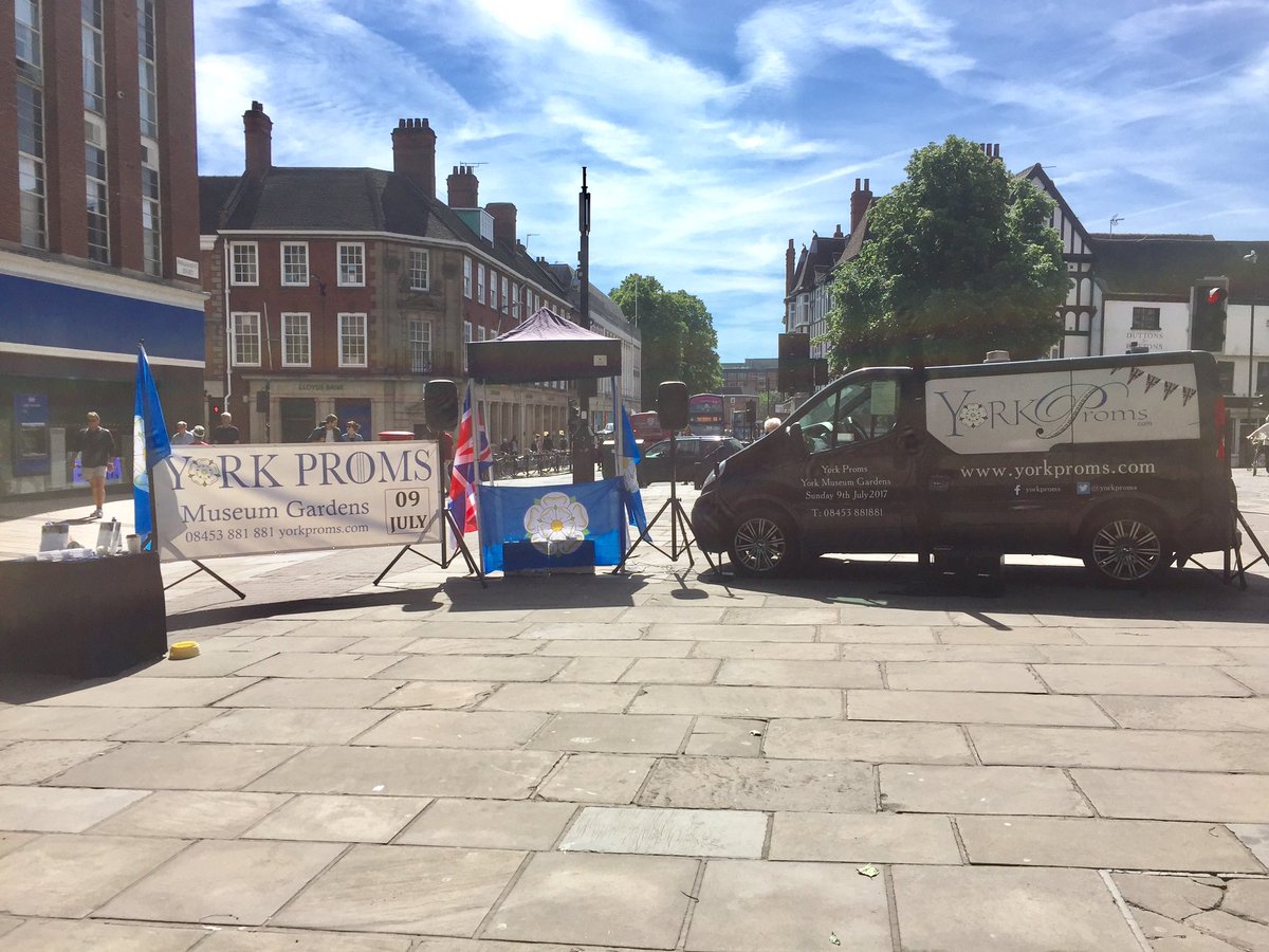The team is in York city centre today promoting the show.
Plus some performances from our soprano <a href="/RebeccaNewmanUK/">Rebecca Newman</a> at lunchtime.