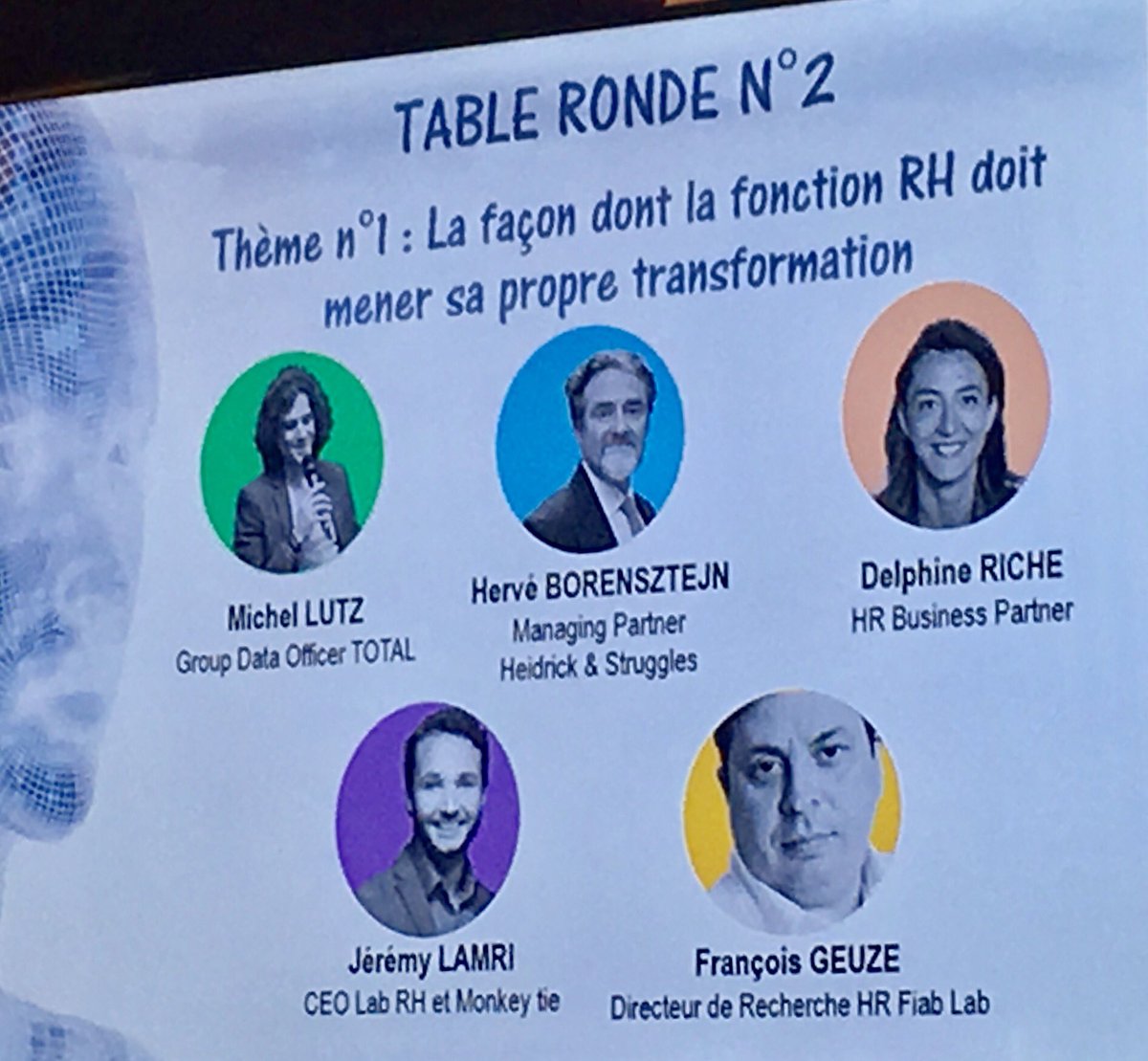 DataFeel's tweet photo. #TransfoNum La manière dont les #RH vont se réinventer avec l'#IA @JeremyLamri @Geuze_F @Borensztejnherv #colloqueRH2017 @M2_GRHM_IAE https://t.co/YWH42og7lR