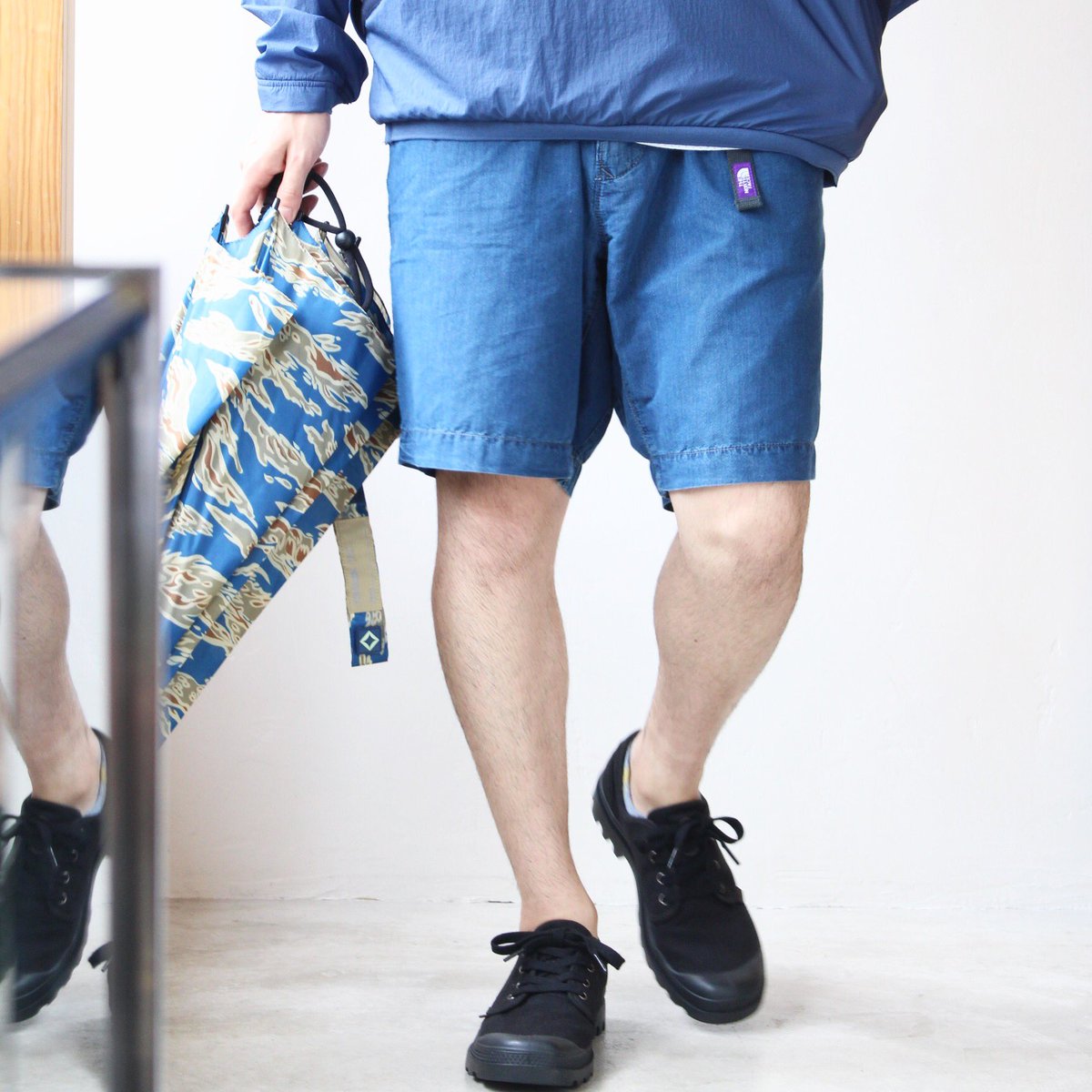 north face purple label shorts