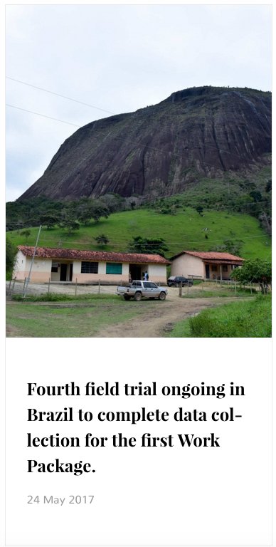 Small report from the startup visit in our #starworms site in Brazil online now. Check it on our website starworms.org.