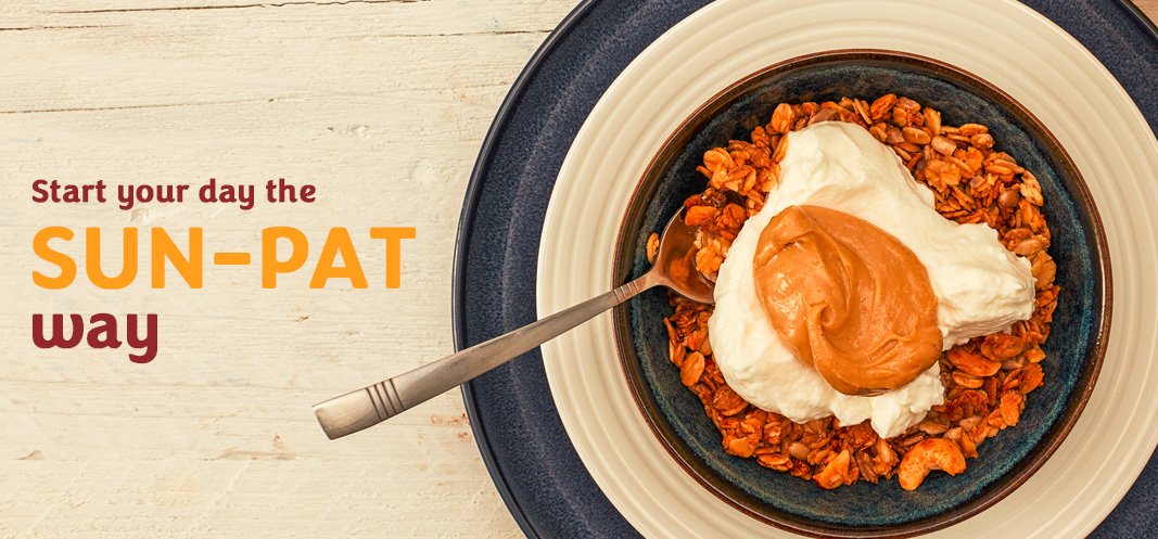 Who's starting their day with Sun-Pat? #PeanutButter #Breakfast #Yummy