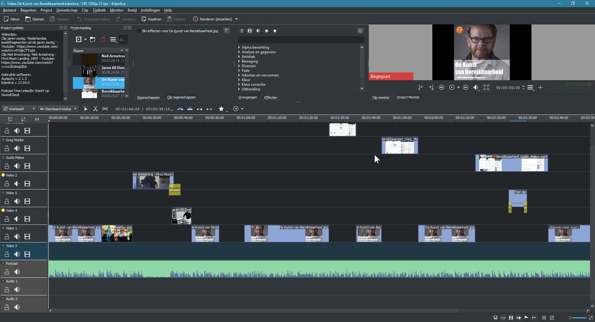 Doe-het-zelver? Zie bit.ly/2rQOltd voor mijn artikel over gratis software voor professionele podcasts en video's . . .