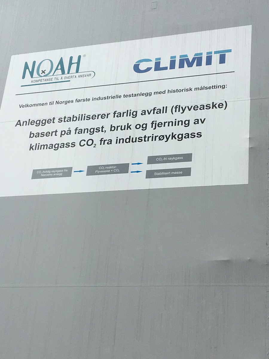 Arturmaks's tweet photo. Great to visit @norcemcom in Brevik and meet with Per Brevik to hear about plans for carbon capture, storage and utilization.  #CCSU https://t.co/L6zZq5pAX8
