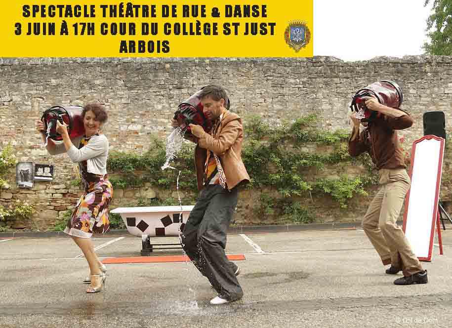 N'oubliez pas le spectacle de théâtre de rue et danse unique dans notre ville #tango #arbois #jura #théâtre #spectaclederue <a href="/Arboistourisme/">Arbois Tourisme</a>