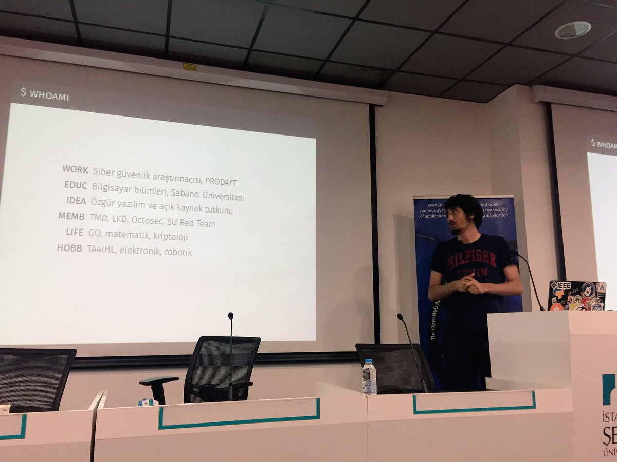 OWASP Türkiye (@owasptr) on Twitter photo .<a href="/halitalptekin/">Halit ALPTEKİN</a> "TRAPDROID: Android Kernel Protection Research Project" sunumunu gerçekleştiriyor. #appsectr17 .<a href="/halitalptekin/">Halit ALPTEKİN</a> "TRAPDROID: Android Kernel Protection Research Project" sunumunu gerçekleştiriyor. #appsectr17