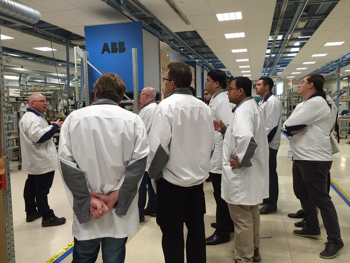 abbmedvoltage's tweet photo. #ABB #DAPC2017 kicked off - conference delegates visit the MV relay factory in Vaasa, Finland https://t.co/bPCqgwOV2R https://t.co/oGDaHe1mFA