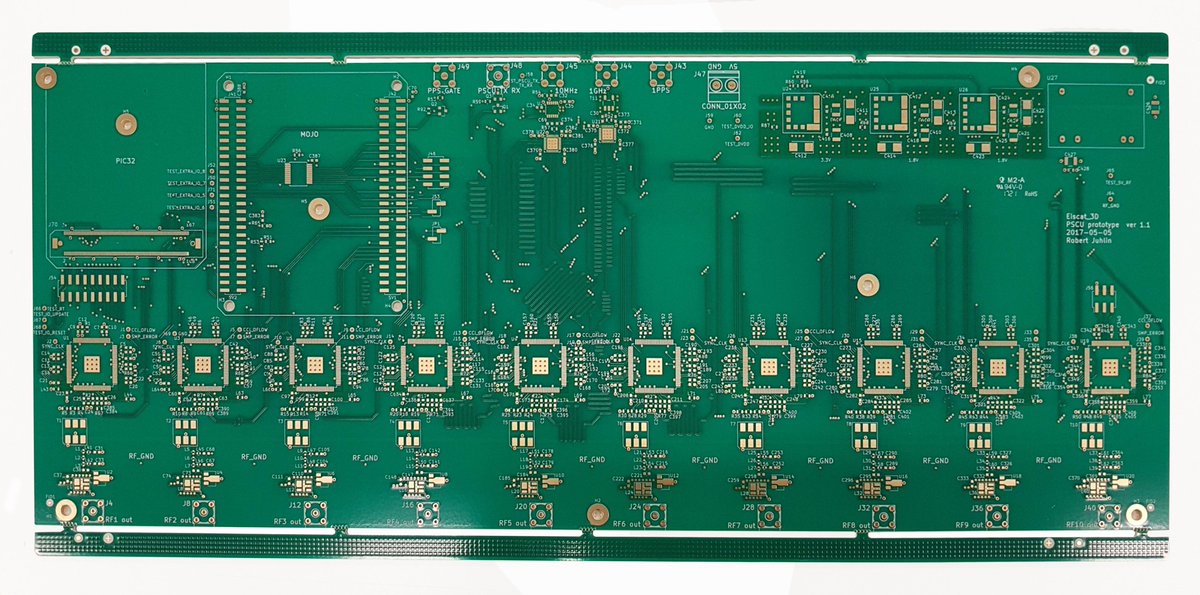 EISCATofficial's tweet image. Got our PSCU-board for #EISCAT_3D. Discovery: a hole that is not a hole. Even meticulous work can have faults.