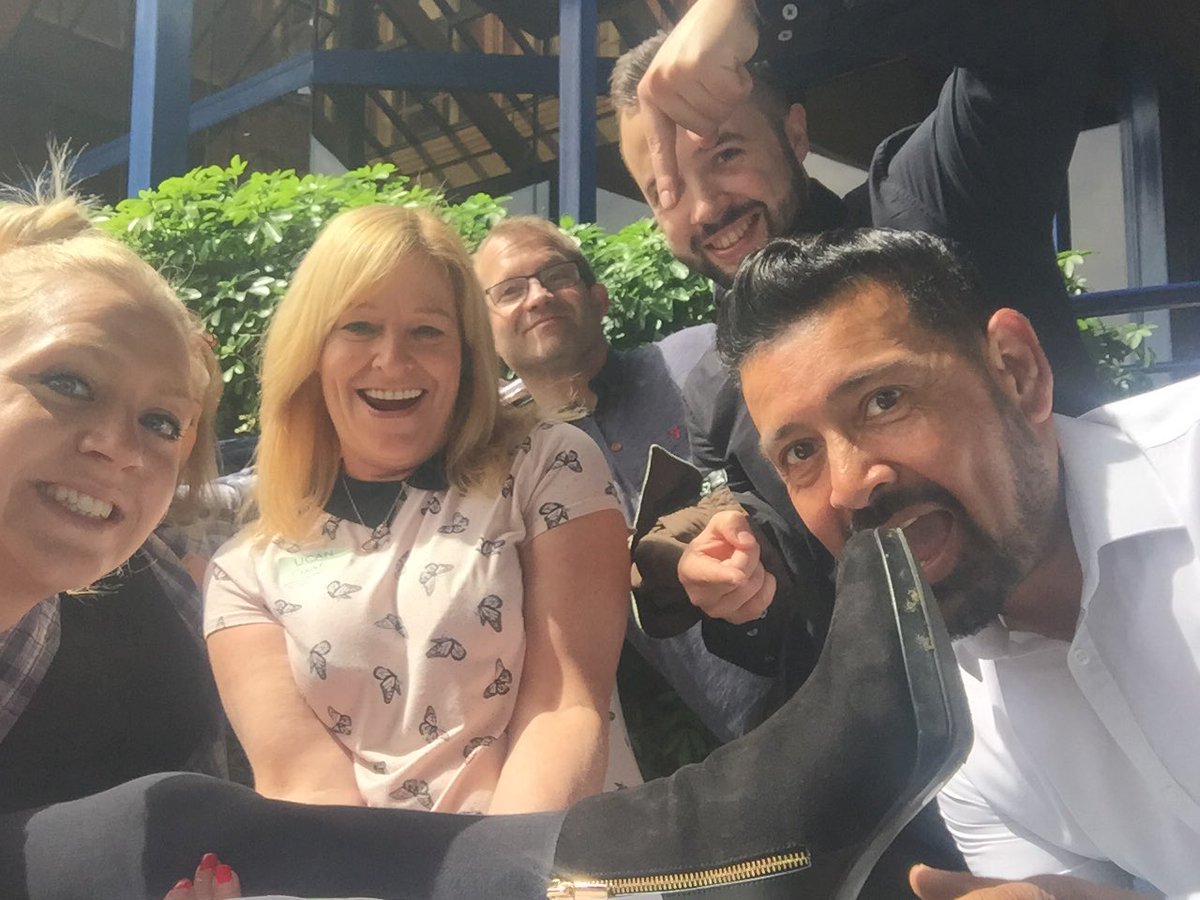 Our poor team mate Jan had to suffer in these heals. Do we get bonus points? #sharingandlearningday @boltonathome <a href="/AndreaHC_BaH/">Andrea HamerChadwick</a>