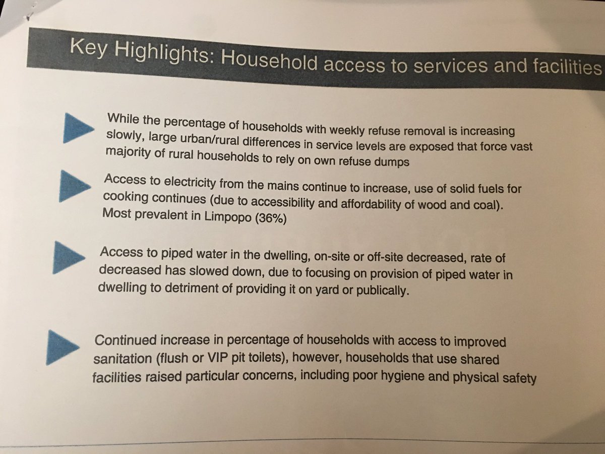 SAgovnews's tweet photo. #GHS2016 key highlights on access to services and facilities https://t.co/7EF6gs4WPF