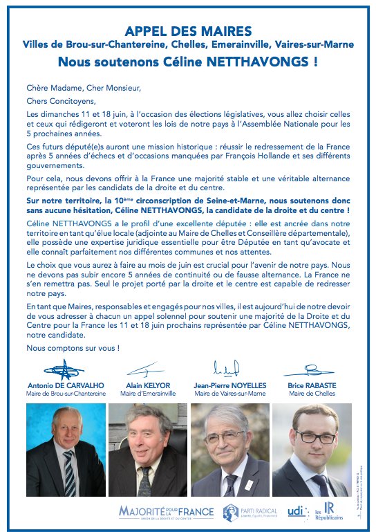 CNetthavongs's tweet photo. Merci à @bricerabaste, Alain Kelyor, Jean-Pierre Noyelles et Antonio de Carvalho pour leur soutien. En route vers la victoire ! #Circo7710 ! https://t.co/65s0a734YD