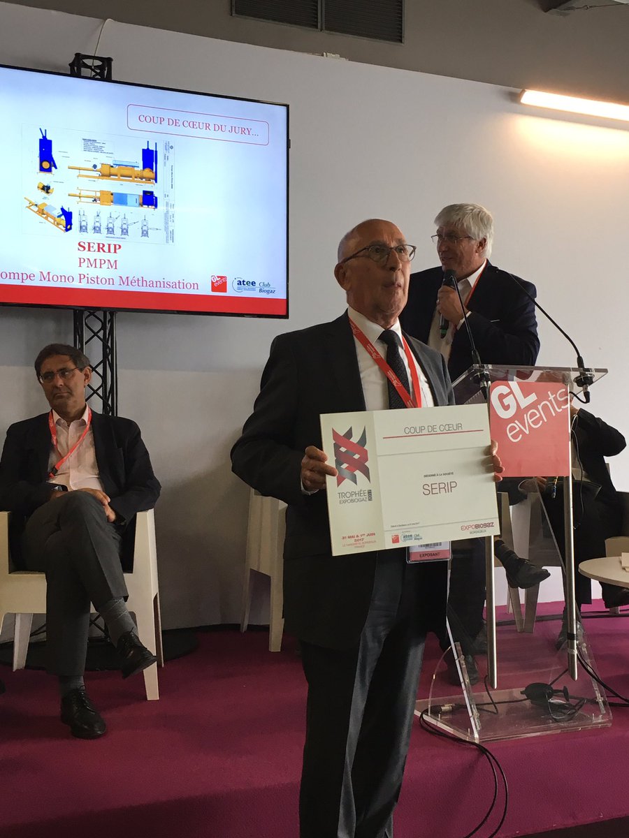expobiogaz's tweet photo. #trophée #innovation coup de cœur du jury #serip https://t.co/ow4dnXChBS