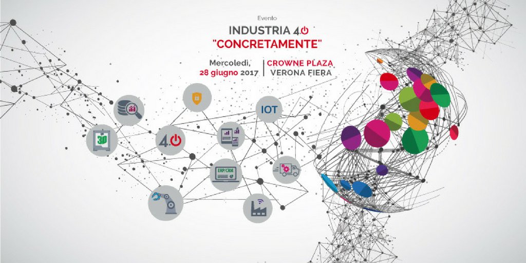 SMC_DGScompany's tweet photo. 🎉Mercoledì 28 giugno @CrownePlaza Verona ti aspettiamo all'evento gratuito #Industria40 Concretamente.🎉 Iscriviti👉🎟️https://t.co/ebEP0HpgAf https://t.co/B2e2GksSca