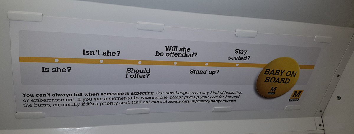 Happy to see  <a href="/My_Metro/">Tyne and Wear Metro</a>'s new campaign up and running. Looking good <a href="/ExterionMediaUK/">Exterion Media UK</a> @MediaCom_EDI #babyonboard #ineedaseat 👶
