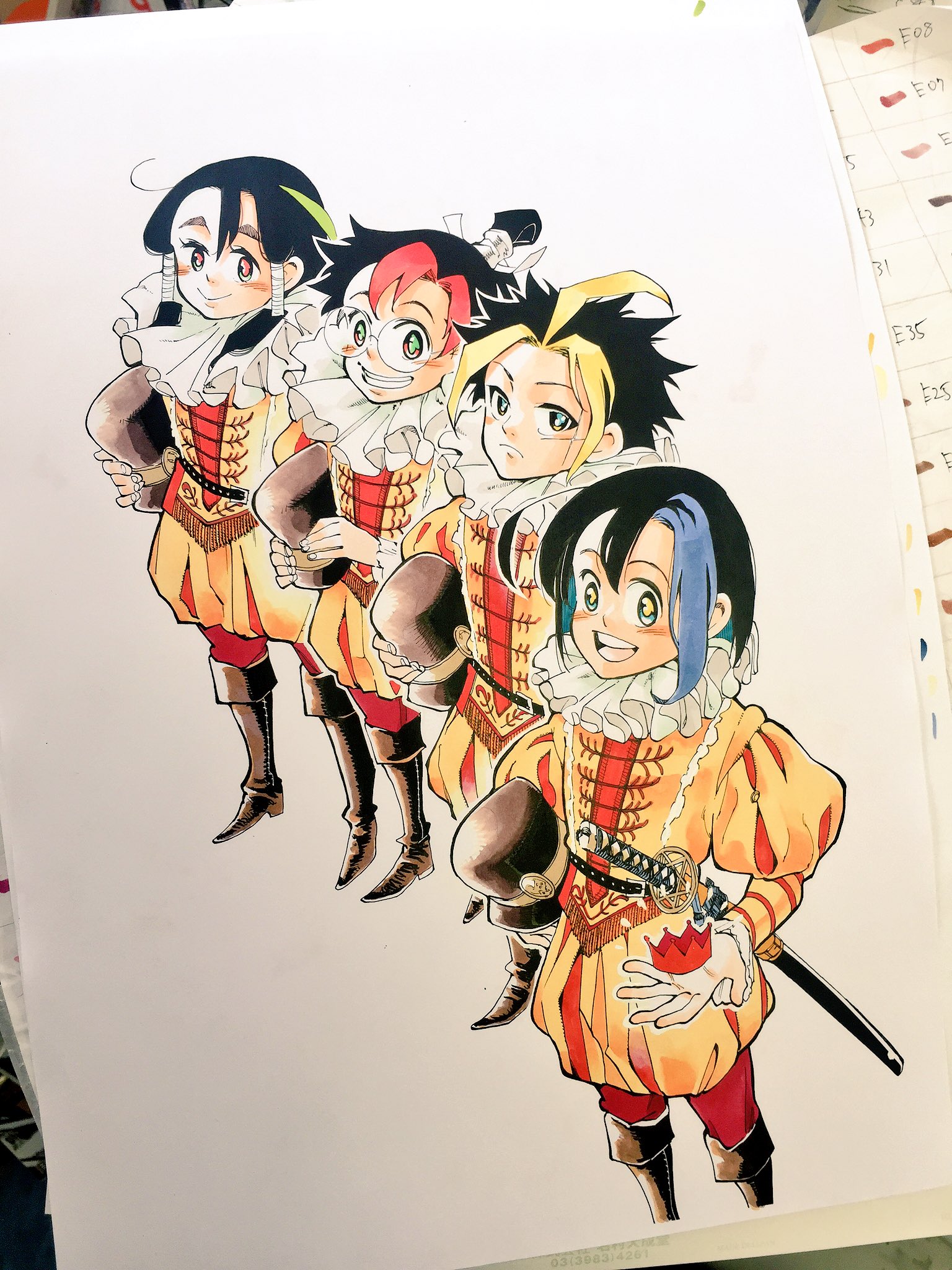 新井隆広 10 18二巻発売 今日発売の少年サンデーに天正遣欧少年使節団モチーフのファンタジー漫画 天翔のクアドラブル載せていただいております デザイナーさんがカラーをかっこよく演出してくださったり 今話から日本史で有名なあの方が新登場したりする