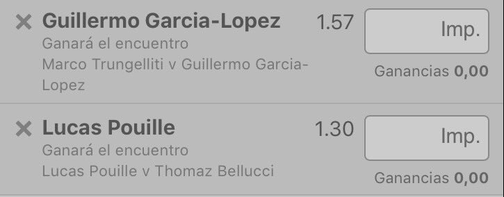 funcrazypicks's tweet photo. 🚨 Pick 131
🇫🇷 ATP Francia
🎾 Trungelliti - Gª López
🎾 Pouille - Bellucci
📝 Gana Gª López + Gana Pouille
💰 @ 2.04
🍌 Stake 3 https://t.co/ViUfnJbJpW