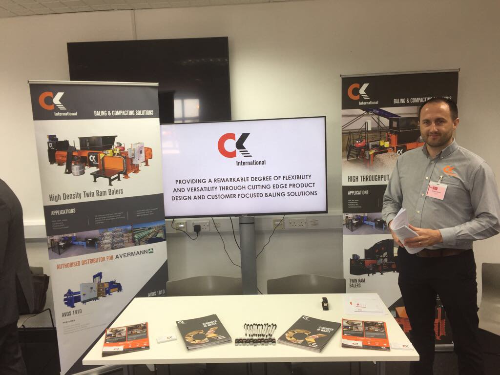 CK_Lyndex's tweet photo. Are you at the Recycling and Waste Conference in Salford today? Call by our stand and say Hello! #RAWshow @SalfordUni_SPD https://t.co/FKdL6vgd7F