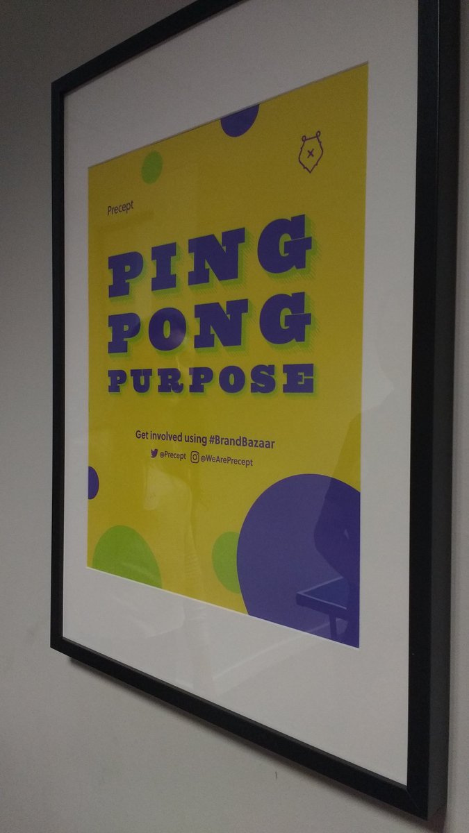 ConvergeToday's tweet image. Ping Pong Purpose and Brand Attribute Bingo were the games at this morning&apos;s Meet-up at @Precept #destinydesign