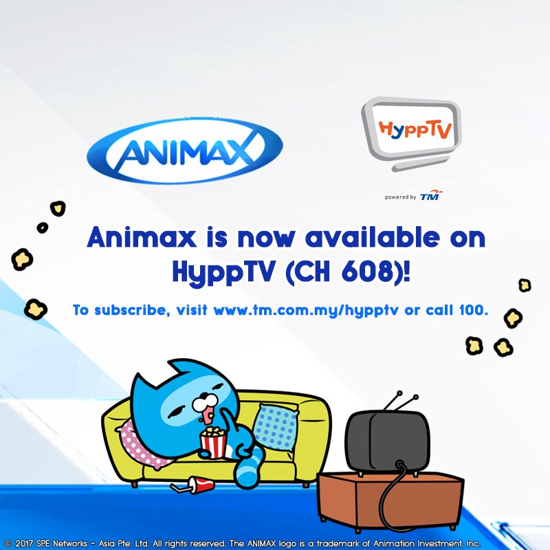 Animax Asia Tv Animax Is Now Available On Hypptv Ch 608 Enjoy The Free Preview Of The Channel Till Jun 30 To Subscribe Visit T Co Pznabi2lud T Co 3qvnt4nggn